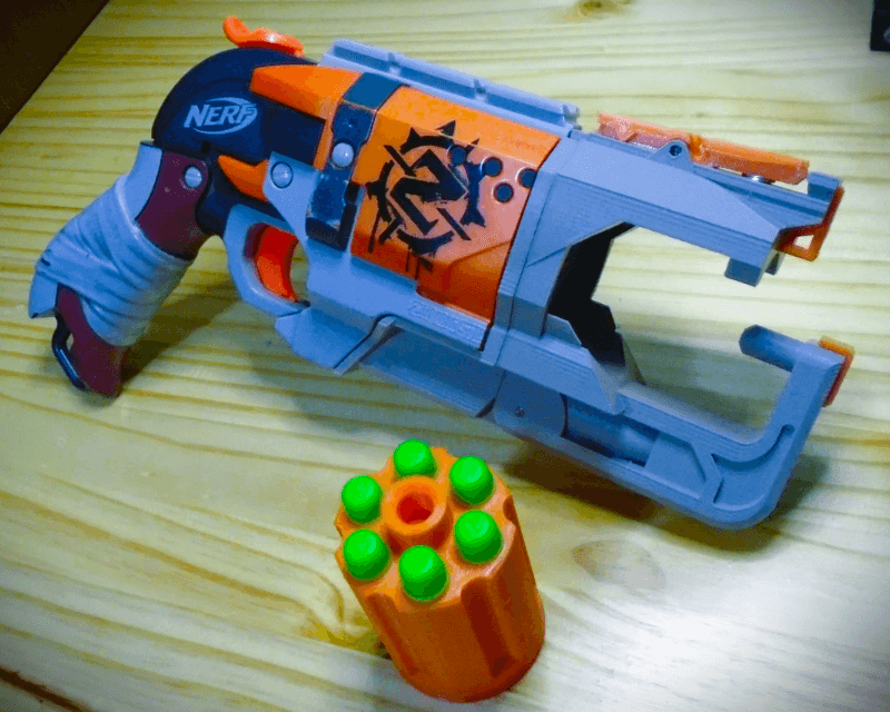 Break-Action Nerf Hammershot NerfGunAttachments | The Nerfer's eMall