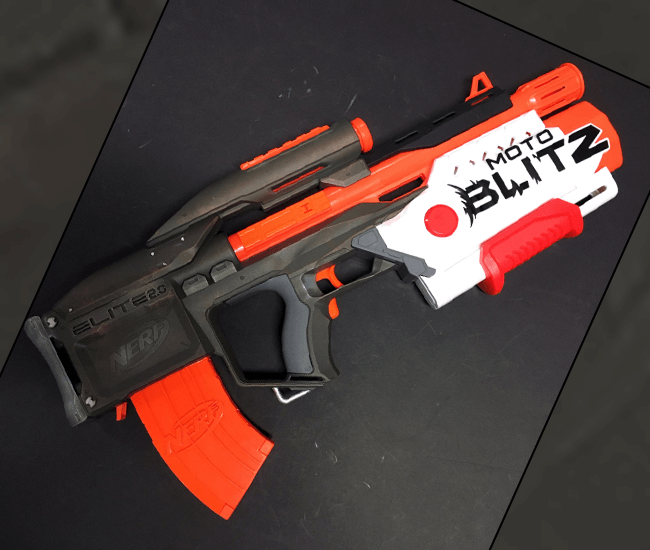 spredning Flagermus sanger Custom Painted Nerf Motoblitz | NerfGunAttachments | The Nerfer's eMall