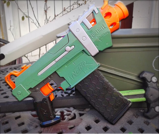 Modified Nerf Fortnite SMG-E, NerfGunAttachments