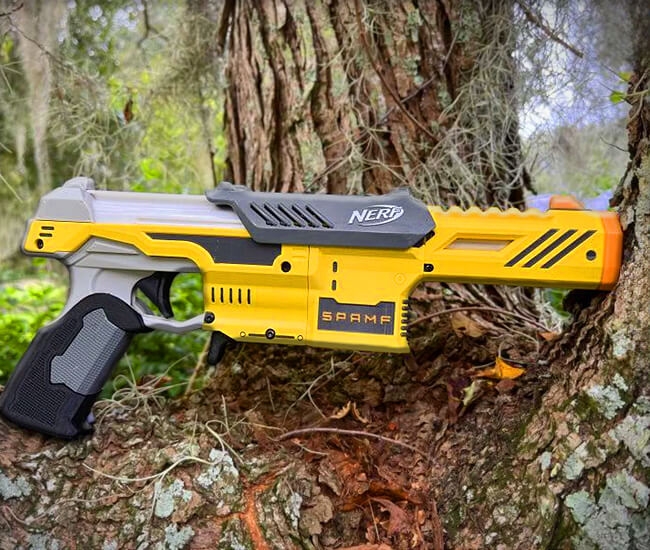 WORKER Phoenix 2.0 Blaster , Automatic Short Dart Full Mod Set for Nerf  Orange