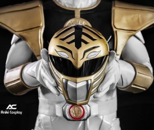 White Rangers Cosplay Helmet