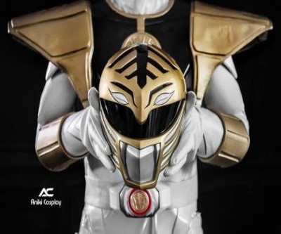 White Rangers Cosplay Helmet